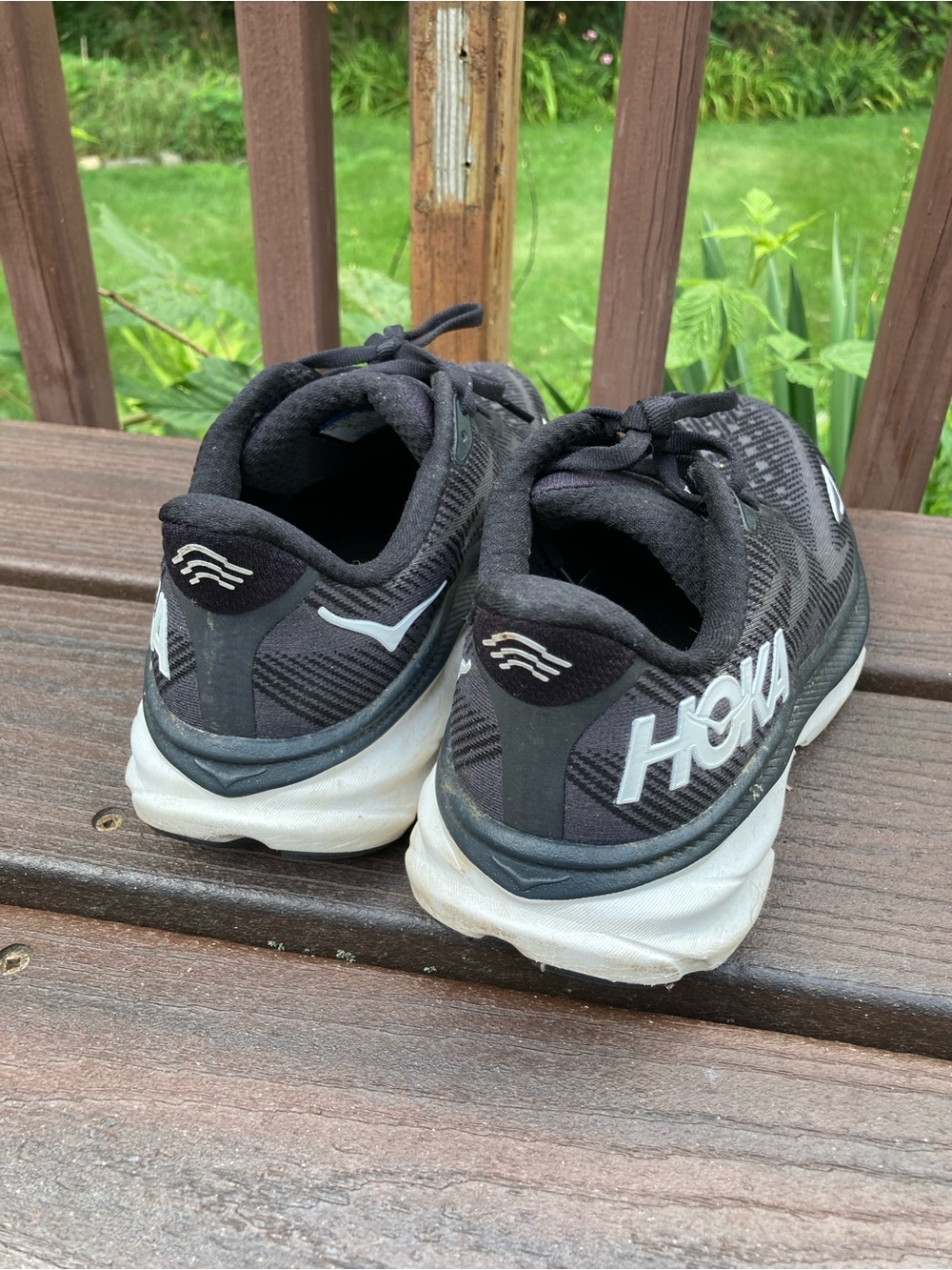 Hoka Clifton 9 Running Shoes for Women Black/White Size 8 B Sneakers - Picture 5 of 12